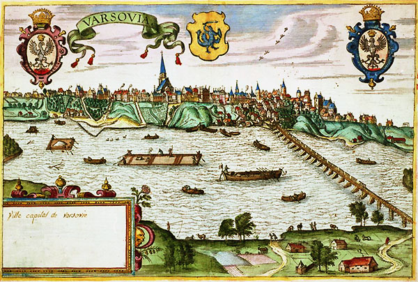 １６世紀のワルシャワ