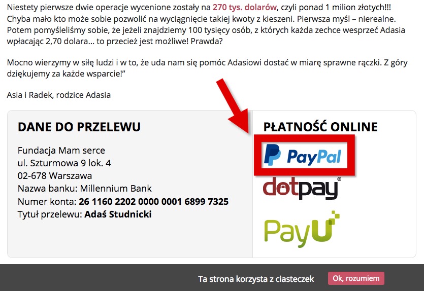 このページの下部にある PayPal を選択