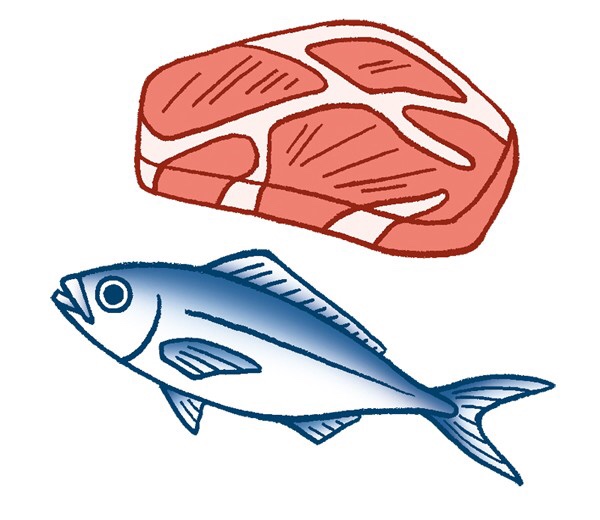 肉と魚