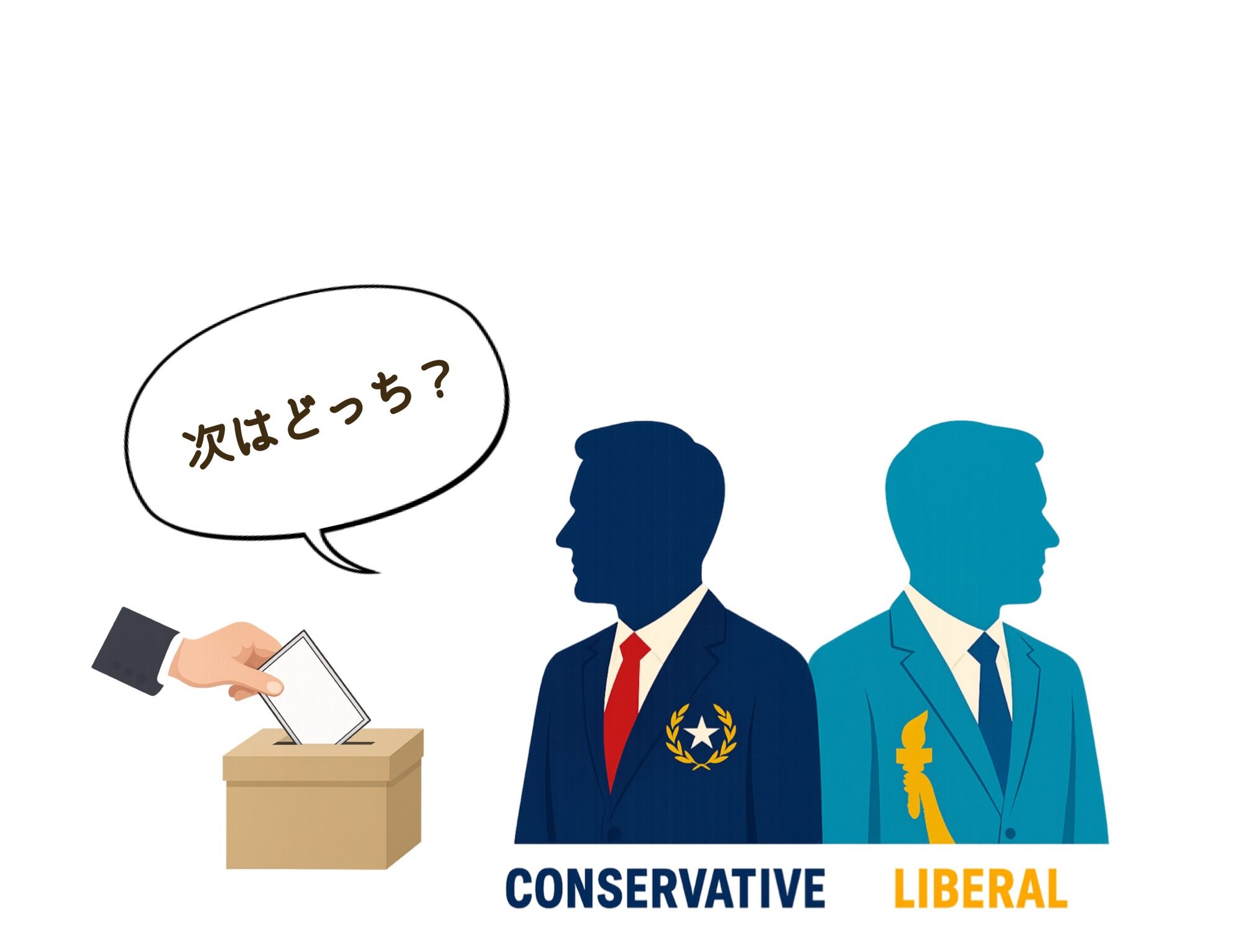 保守派とリベラル派