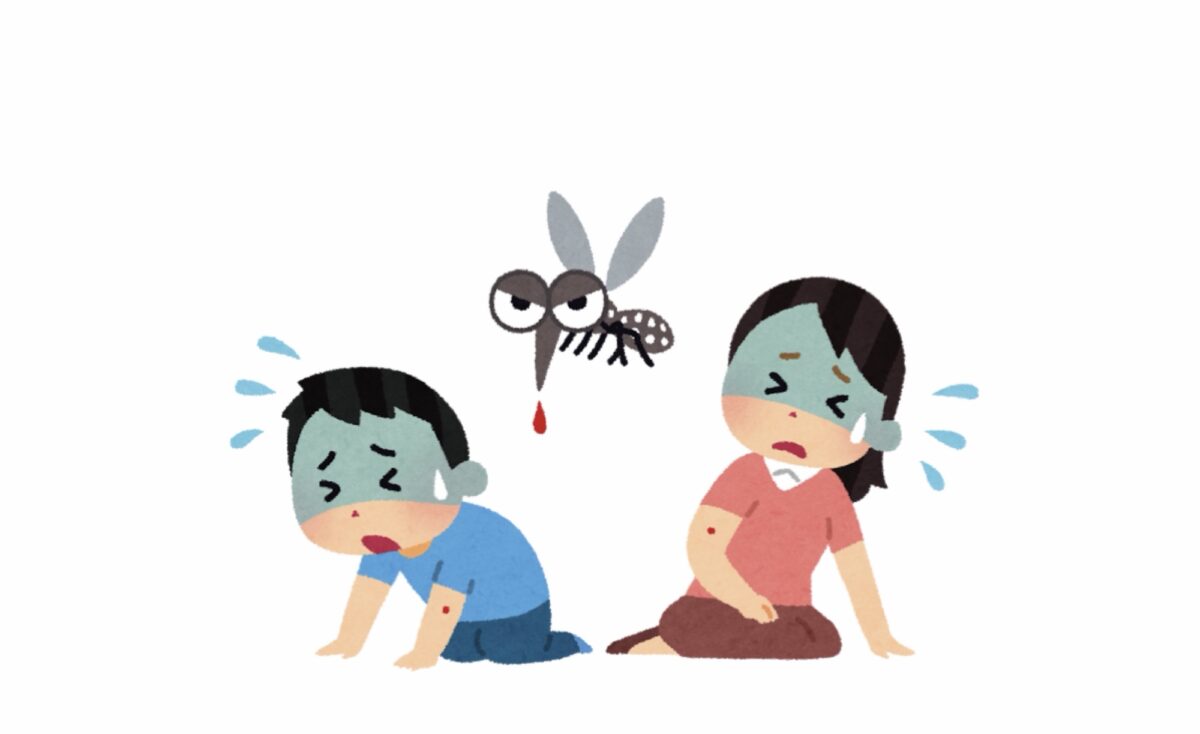 蚊に刺される