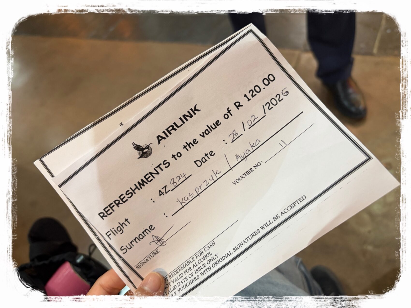 エアリンクのバウチャー